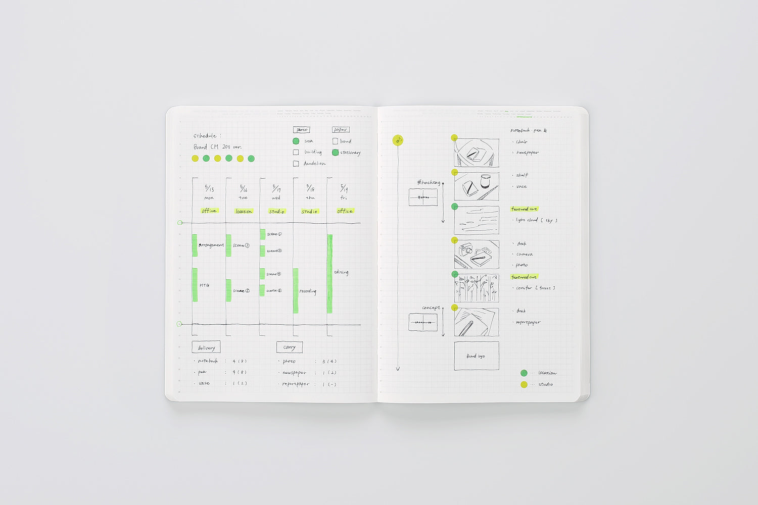 Editor's Series 365 Days Notebook - A5 - Grid