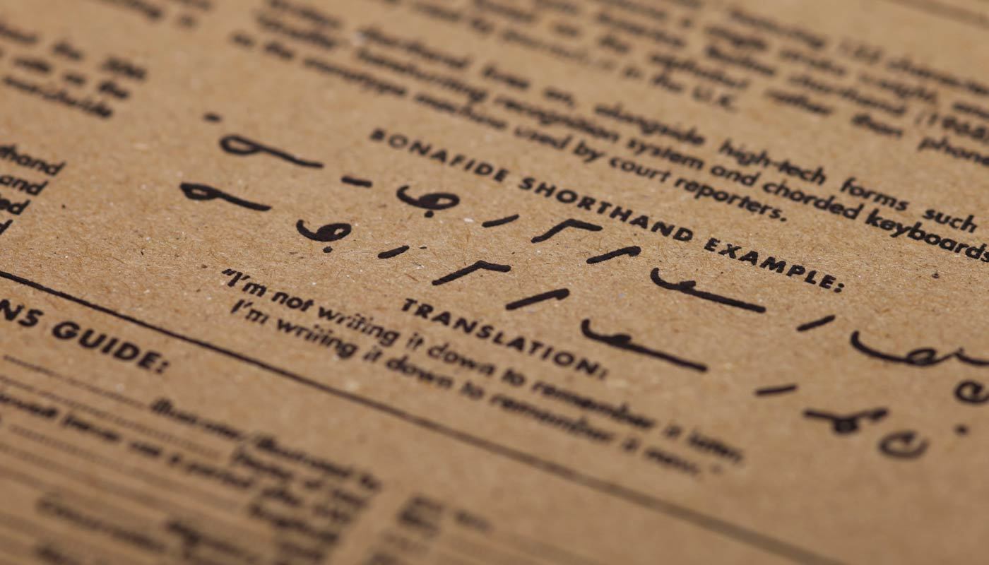 Field Notes - The Steno