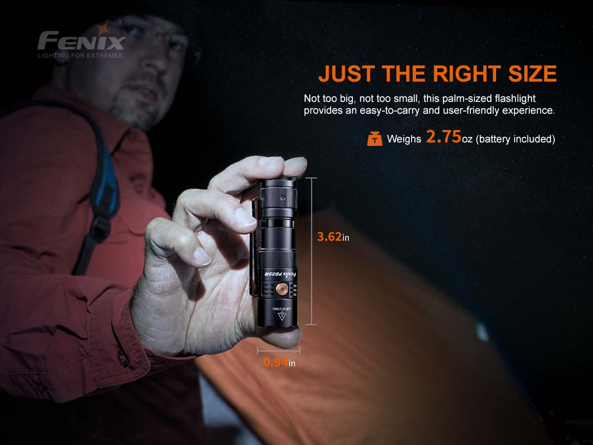 PD25R - 800 Lumens - Rechargeable LED Flashlight