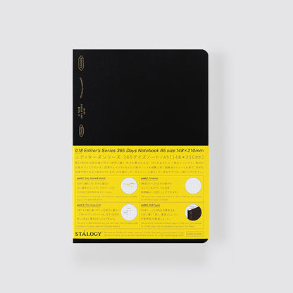 Editor's Series 365 Days Notebook - A5 - Grid