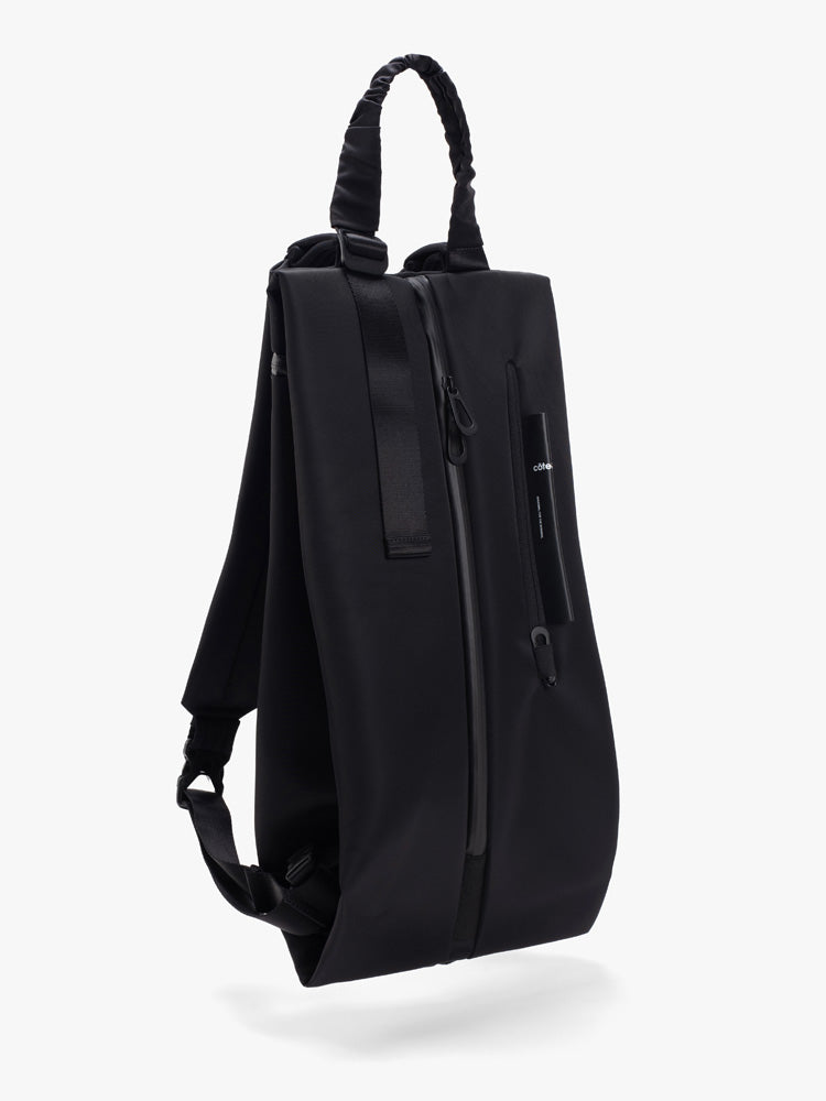 Dala Sleek Nylon Black Backpack