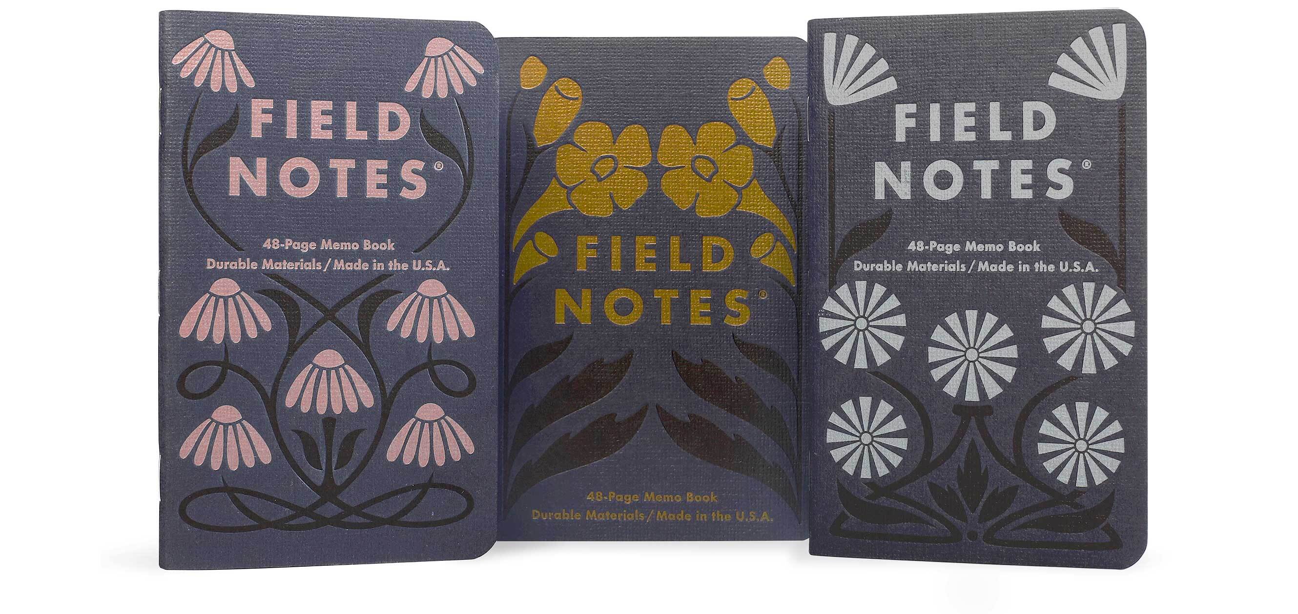 Field Notes - Fall Flowers 3-Pack