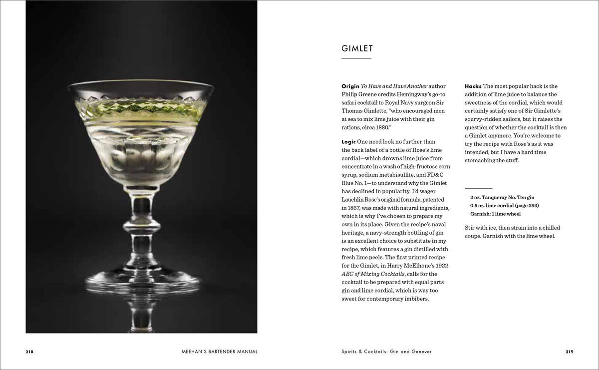 Meehan's Bartender Manual