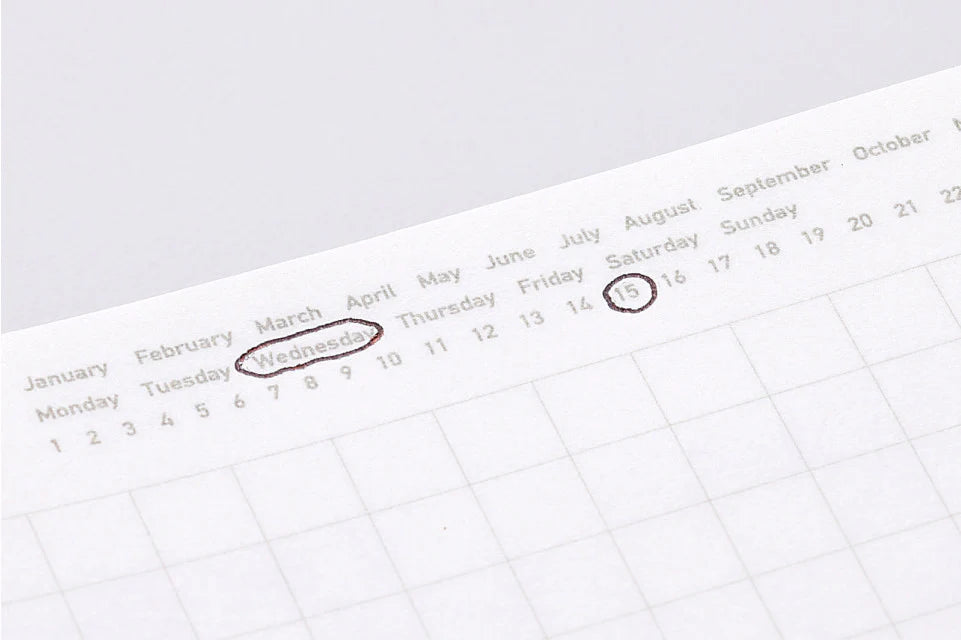 365 Day Notebook - A6 Slim - Grid