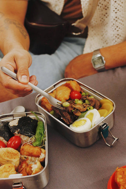 Stainless Steel Cutlery Trio with Silicone Case