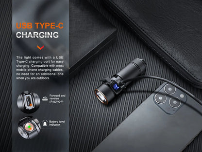 E18R v2 - 1200 Lumens - Rechargeable LED Flashlight