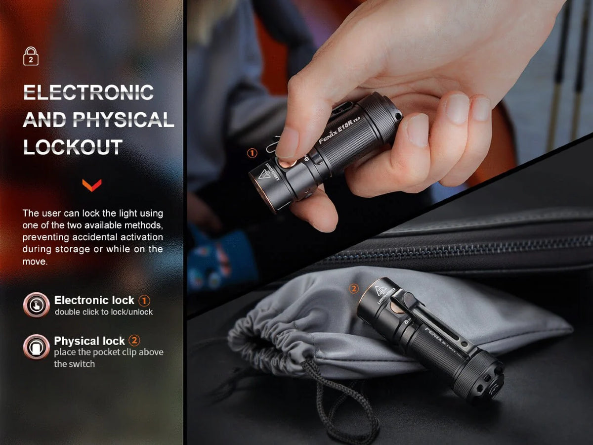 E18R v2 - 1200 Lumens - Rechargeable LED Flashlight