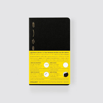 Editor's Series 1/2 Year Notebook - A6 Slim - Grid
