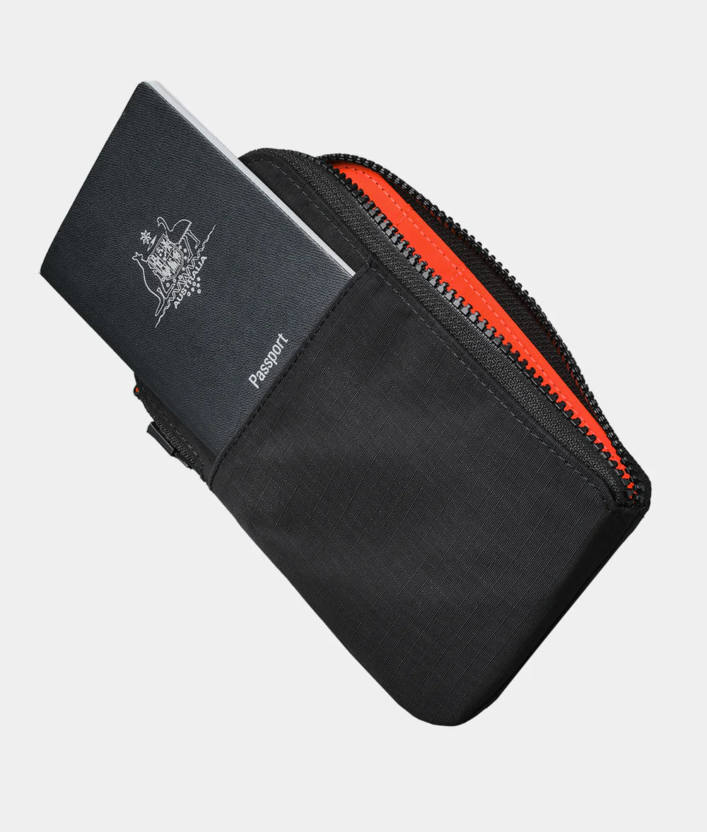 Zip Travel Wallet - Black