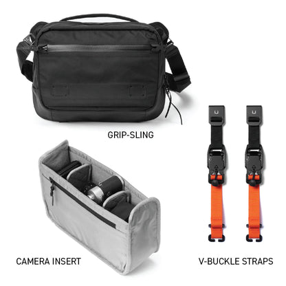 Grip Sling Camera Kit - Jet Black / Ember Orange