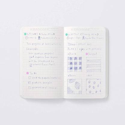Editor's Series 1/2 Year Notebook - A6 Slim - Grid
